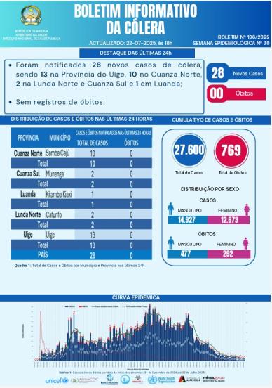 Boletim de Colera 2025 Nº 196